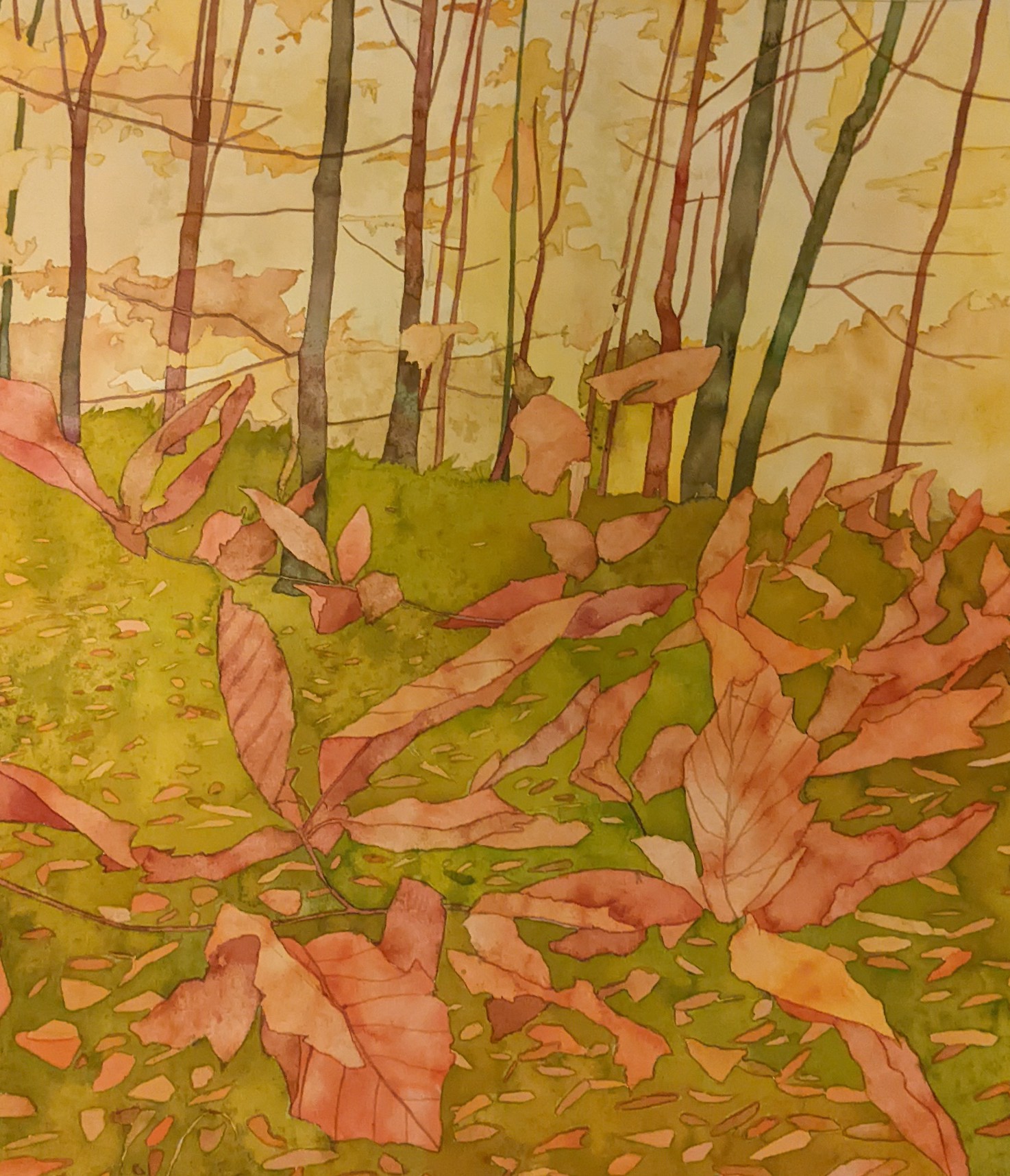 'Yellow Forest' by artist Katy Ellis